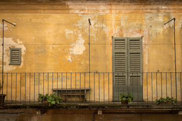 Rustic wall, Orta, Italy