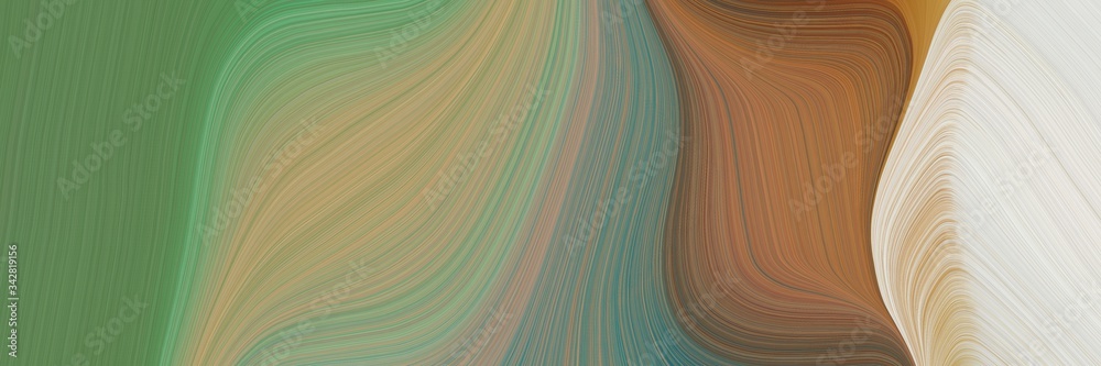 Poster abstract modern header with pastel brown, gray gray and light gray colors. fluid curved flowing wave