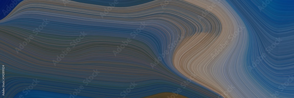 Poster abstract surreal banner with dark slate gray, gray gray and dim gray colors. fluid curved lines with dynamic flowing waves and curves