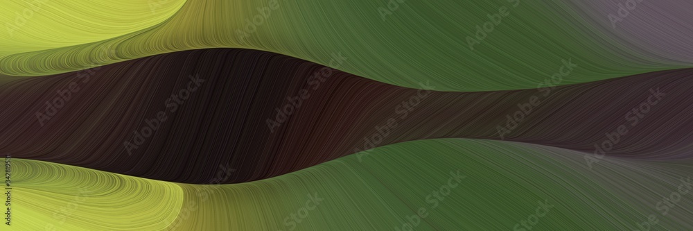 Aufkleber abstract moving header design with dark slate gray, dark khaki and very dark pink colors. fluid curv