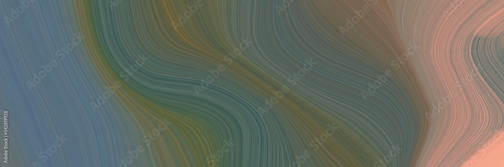 Aufkleber abstract dynamic header design with dim gray, rosy brown and gray gray colors. fluid curved lines wi