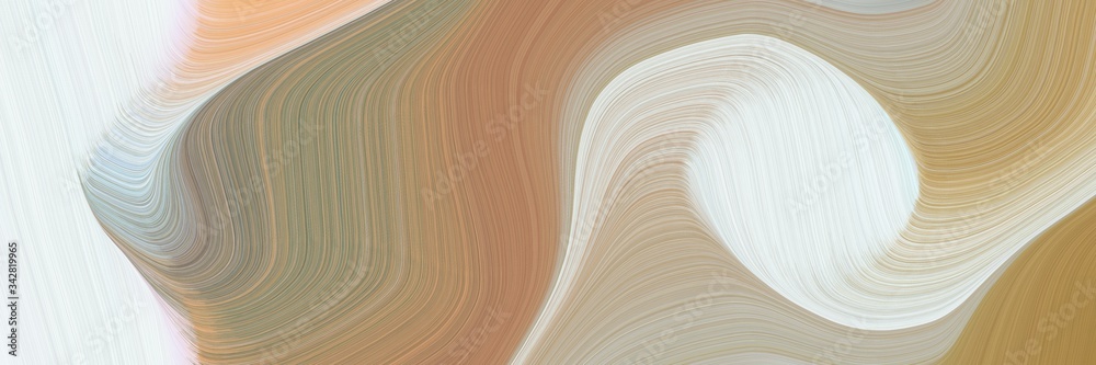 Poster abstract artistic header with rosy brown, lavender and silver colors. fluid curved flowing waves and