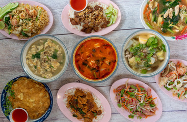 Thai Food Mixed Dishes 