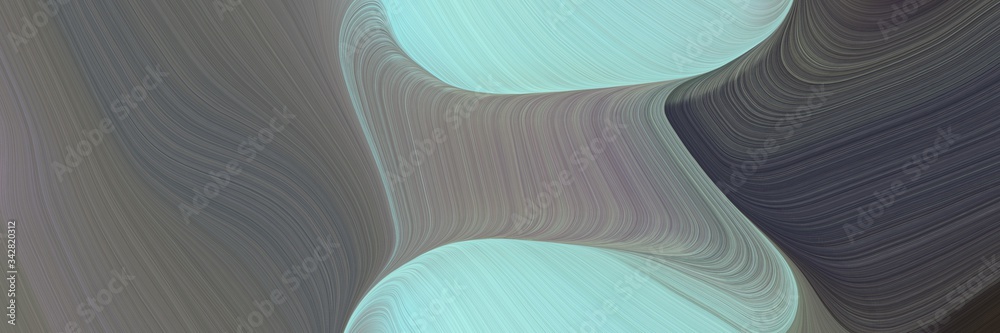 Aufkleber abstract colorful header design with dim gray, pastel blue and dark gray colors. fluid curved lines with dynamic flowing waves and curves