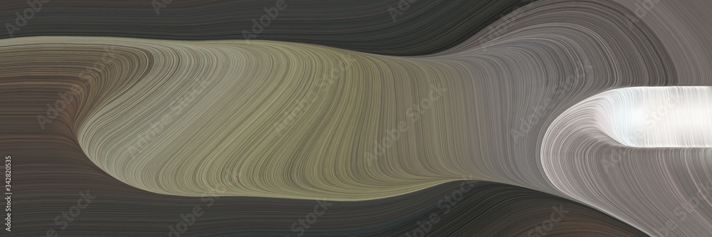 Aufkleber abstract dynamic header design with dim gray, antique white and very dark blue colors. fluid curved 