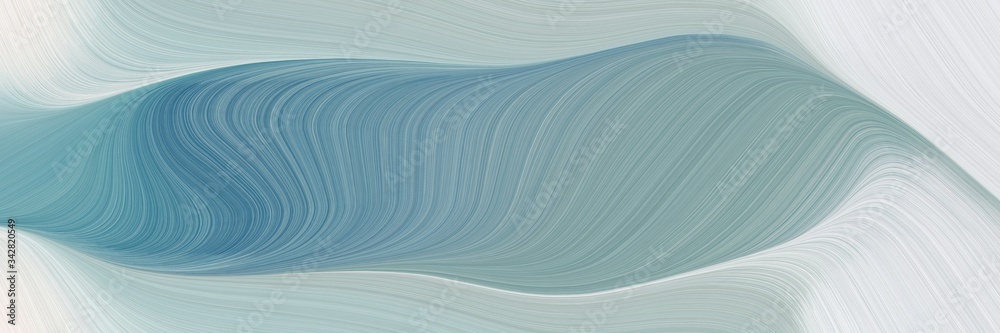 Poster abstract moving header with dark gray, lavender and blue chill colors. fluid curved flowing waves an