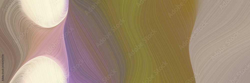 Poster abstract artistic designed horizontal header with gray gray, pastel brown and antique white colors. 