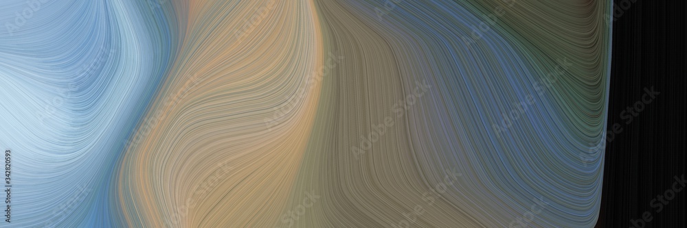 Aufkleber abstract moving header design with dark slate gray, dim gray and pastel blue colors. fluid curved fl