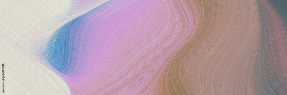 Aufkleber abstract artistic header design with pastel purple, gray gray and light gray colors. fluid curved lines with dynamic flowing waves and curves