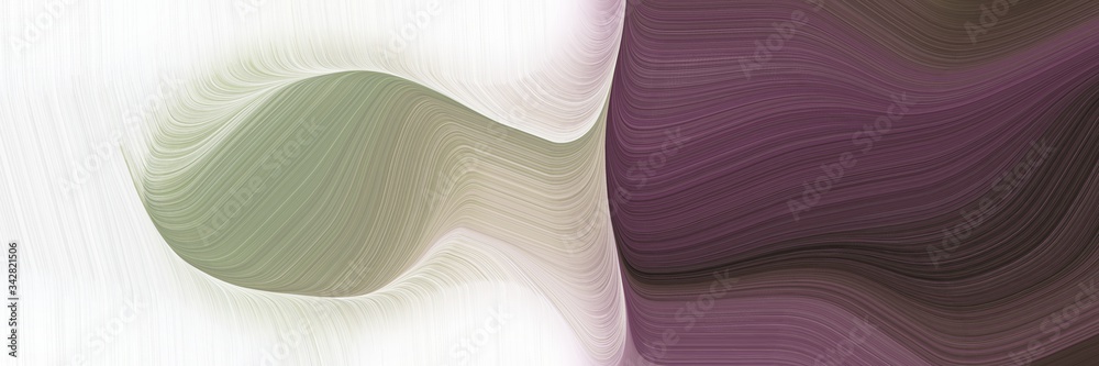 Aufkleber abstract modern header with pastel gray, light gray and old mauve colors. fluid curved lines with dynamic flowing waves and curves