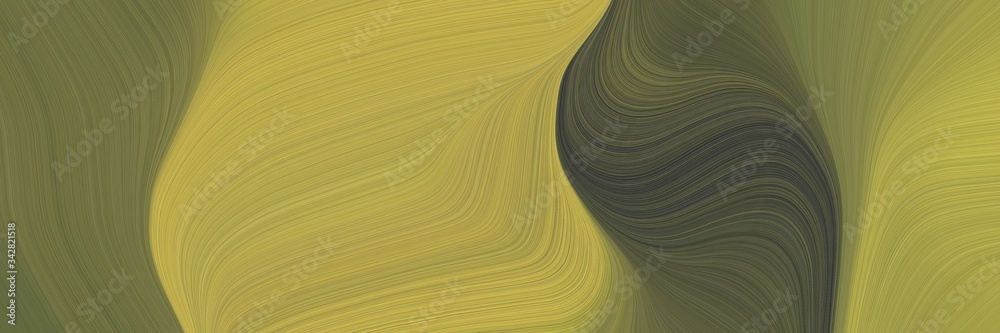 Poster abstract surreal horizontal banner with dark khaki, dark slate gray and dark olive green colors. flu
