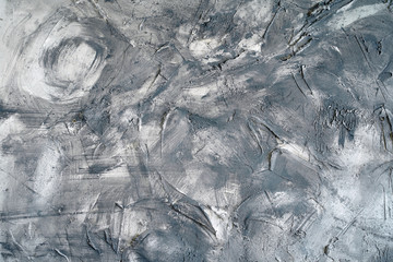 Abstract black and white dirty background. Graphic chaos texture. 