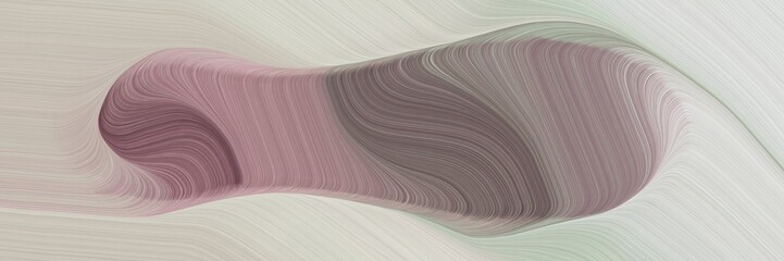 abstract artistic designed horizontal header with silver, pastel gray and dim gray colors. fluid curved lines with dynamic flowing waves and curves