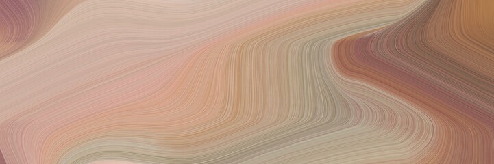 abstract colorful header design with rosy brown, tan and pastel brown colors. fluid curved flowing waves and curves