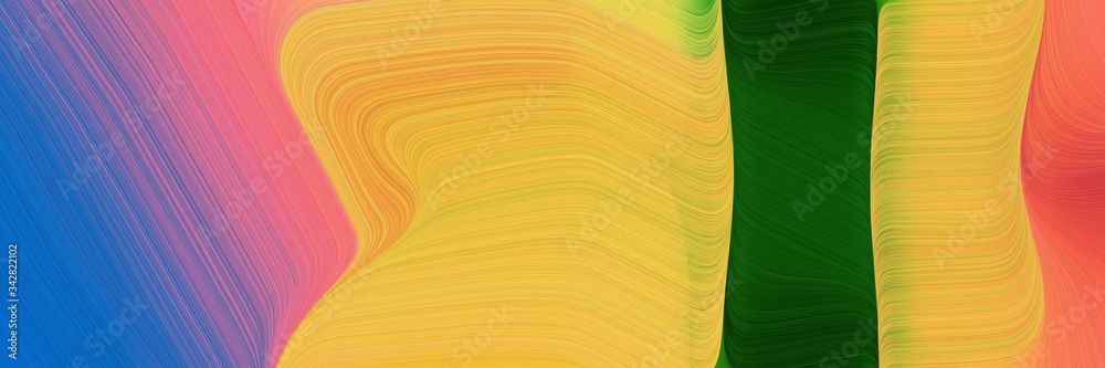 Aufkleber abstract moving header design with dark slate gray, pastel orange and very dark green colors. fluid 