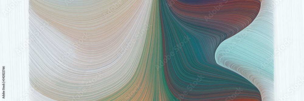 Aufkleber abstract dynamic banner design with pastel gray, dark slate gray and light gray colors. fluid curved