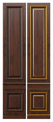 Classic wood panel 900mm wood with veneer and gold elements