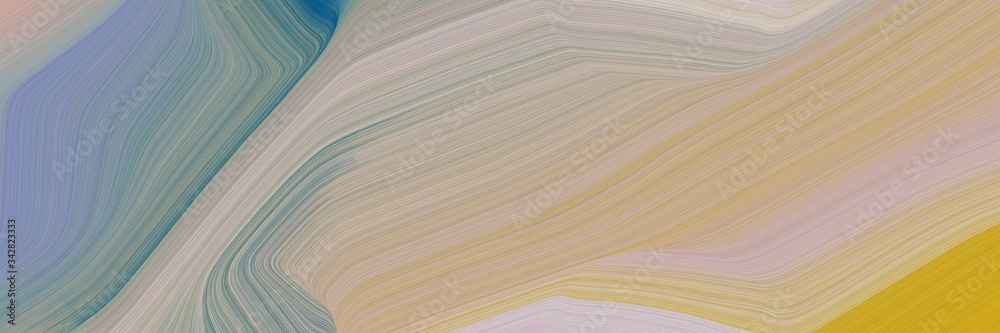 Aufkleber abstract colorful banner design with dark gray, light slate gray and golden rod colors. fluid curved lines with dynamic flowing waves and curves