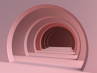 Obraz premium 3d rendering of modern abstract background in pastel color