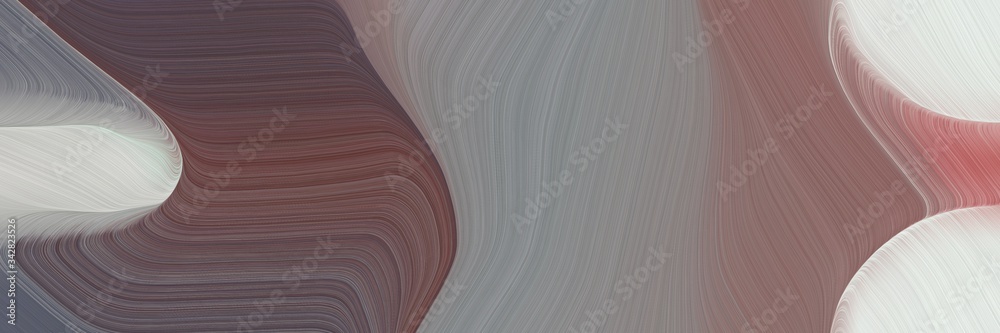 Poster abstract dynamic banner with old lavender, light gray and dark gray colors. fluid curved flowing wav