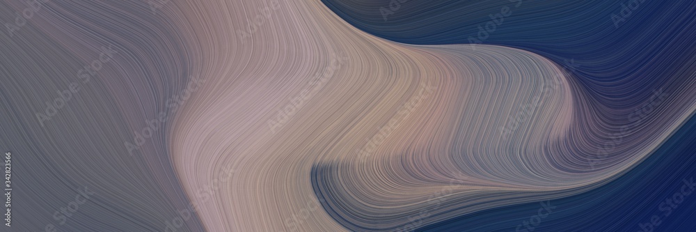 Leinwandbilder abstract decorative designed horizontal banner with old lavender, dim gray and very dark blue colors