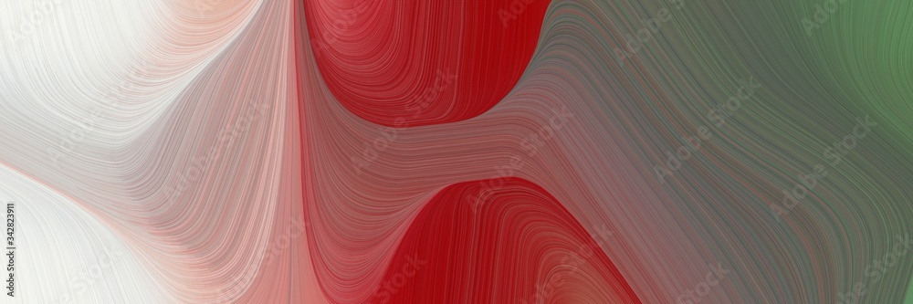 Poster abstract flowing header with pastel brown, light gray and firebrick colors. fluid curved lines with dynamic flowing waves and curves