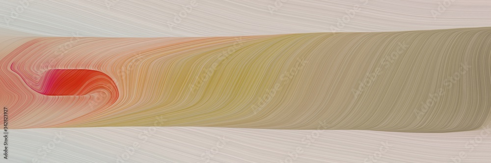 Poster abstract artistic header design with rosy brown, pastel gray and firebrick colors. fluid curved flow