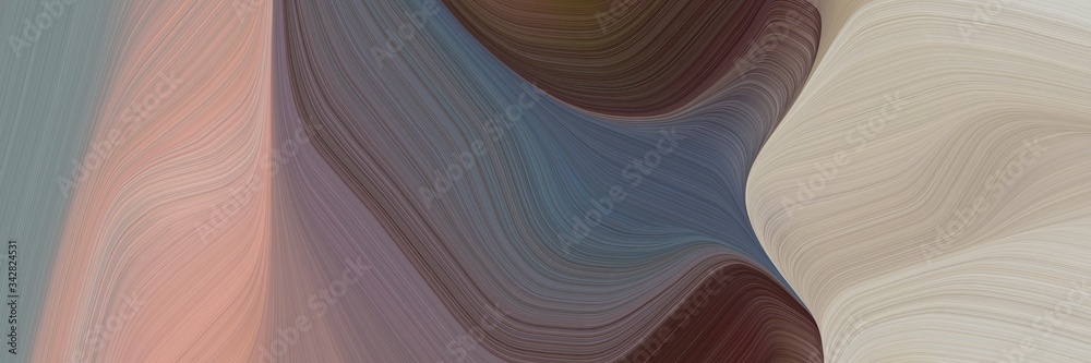 Aufkleber abstract flowing banner with rosy brown, dark gray and very dark magenta colors. fluid curved lines 