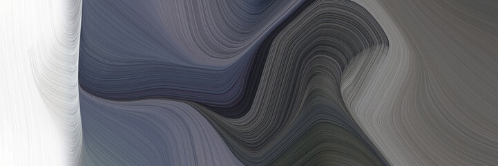 abstract colorful header with dark slate gray, dim gray and lavender colors. fluid curved flowing waves and curves