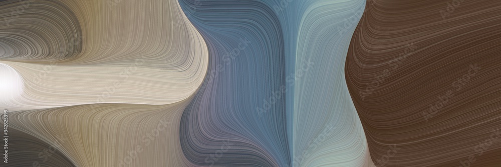 Leinwandbilder abstract moving horizontal header with old lavender, old mauve and silver colors. fluid curved flowi