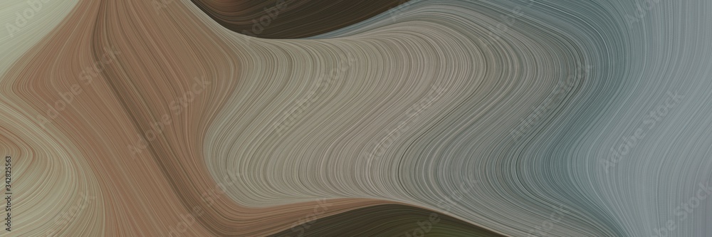 Leinwandbilder abstract artistic banner design with gray gray, old lavender and dark slate gray colors. fluid curve