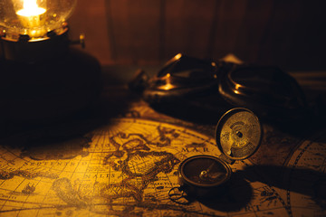 Ready for adventure, planing next travel old style