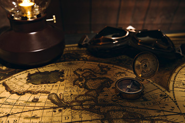 Ready for adventure, planing next travel old style