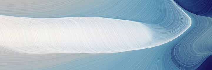 abstract colorful horizontal header with light gray, teal blue and cadet blue colors. fluid curved flowing waves and curves