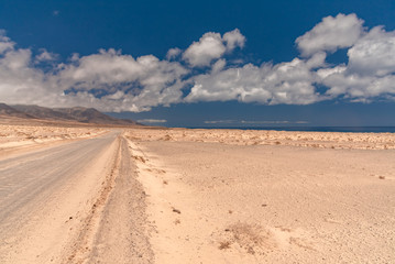 Fototapeta na wymiar Morro Jable town on the island of Fuerteventura in the Canaries