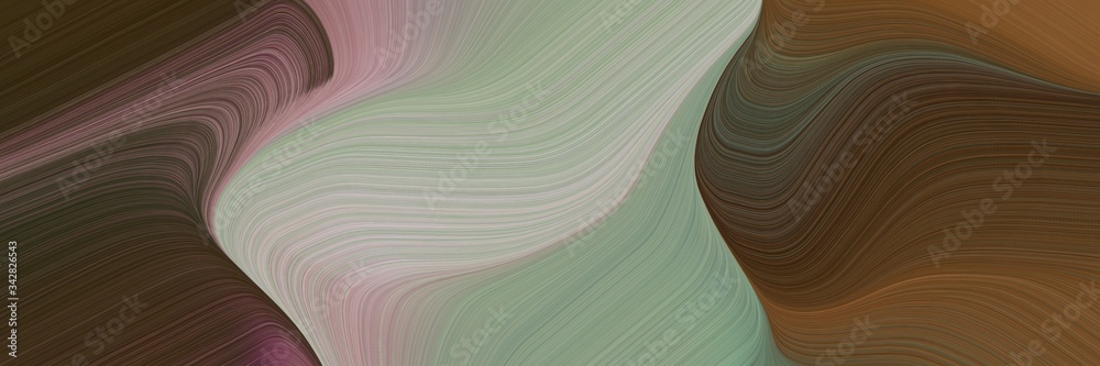 Poster abstract colorful banner with old mauve, dark gray and gray gray colors. fluid curved flowing waves 