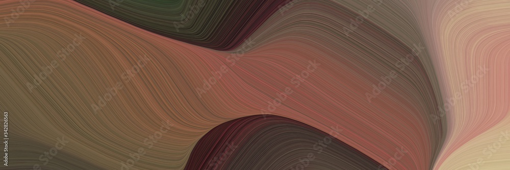 Leinwandbilder abstract artistic header with pastel brown, old mauve and rosy brown colors. fluid curved lines with