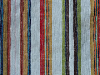 vintage, retro cotton material with colorful stripes