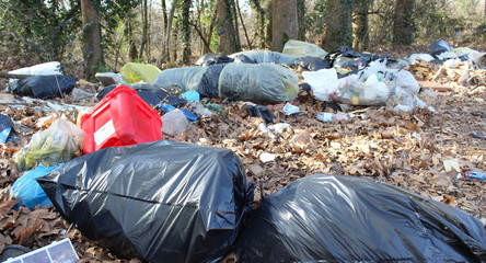 Discarica per strada - inquinamento ambientale
