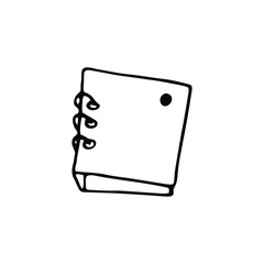 Folder for documents on white bavkground. Isolated vector illustration. Business element.