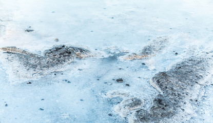 Iceland Blue Lagoon thermal water (close-up shot)