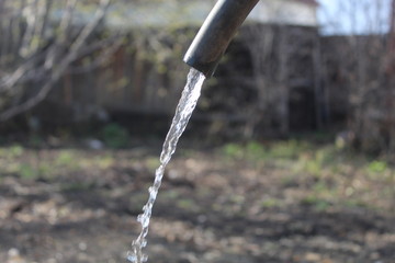 water dripping from a fountain