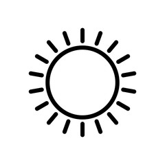 Daytime line symbol. Design template vector