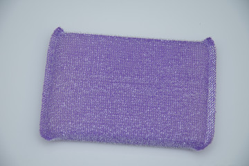 purple kitchen sponge, detail, background