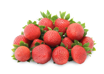 Fresh strawberry  isolated on white background. This has clipping path.