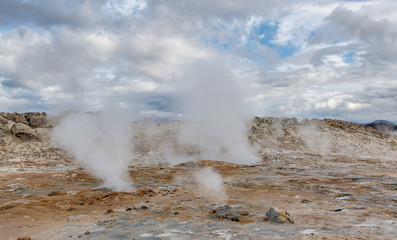 Hverir Geothermal Area in northern Iceland