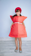 girl in pillow dress, pillow challenge, covid flash mob