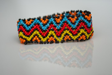 Maramures necklace, colorful hand bracelet from Maramures, Romania