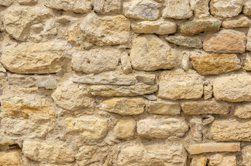 Masonry, sandstone..Ancient wall