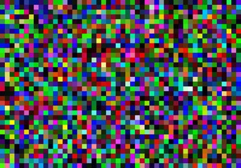Vector illustration pattern of colorful mosaic made from random color squares